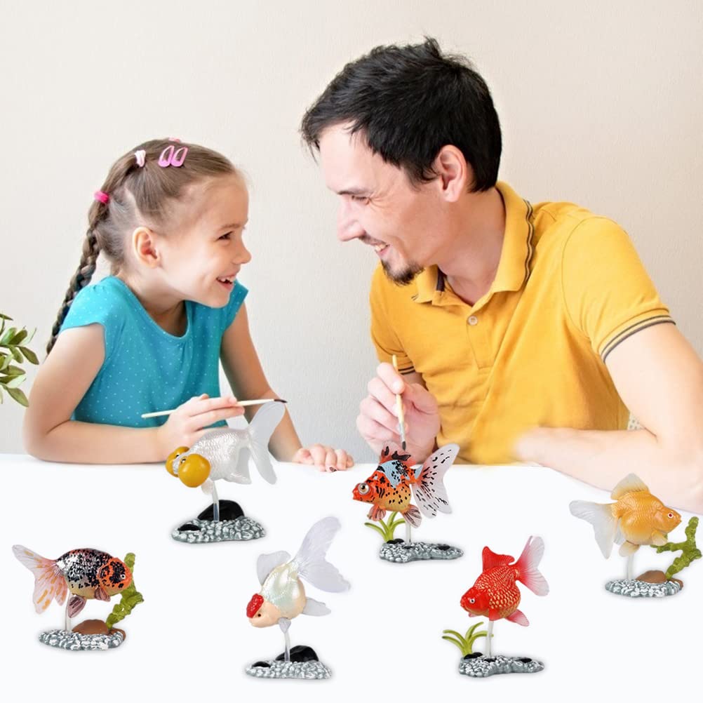 Amazon.co.jp: Urhomy ミニ金魚フィギュアセット 金魚 立体図鑑 金魚